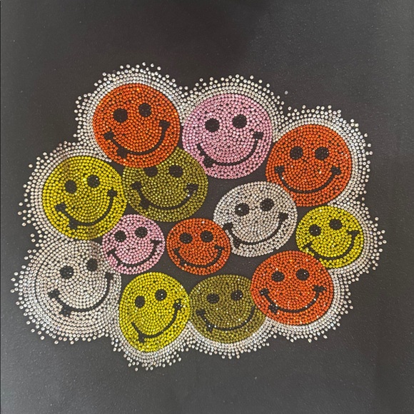 LOLA + THE BOYS SWEET TREATS RHINESTONE SMILE FLEECE HOODIE 10 - Picture 9 of 12